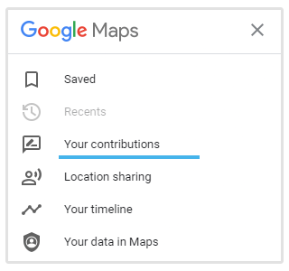 Google Maps contributions